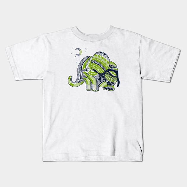 Elephant Kids T-Shirt by prawidana